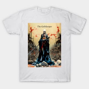 The Gatekeeper: Jikininki, Japanese Supernatural Ghost T-Shirt